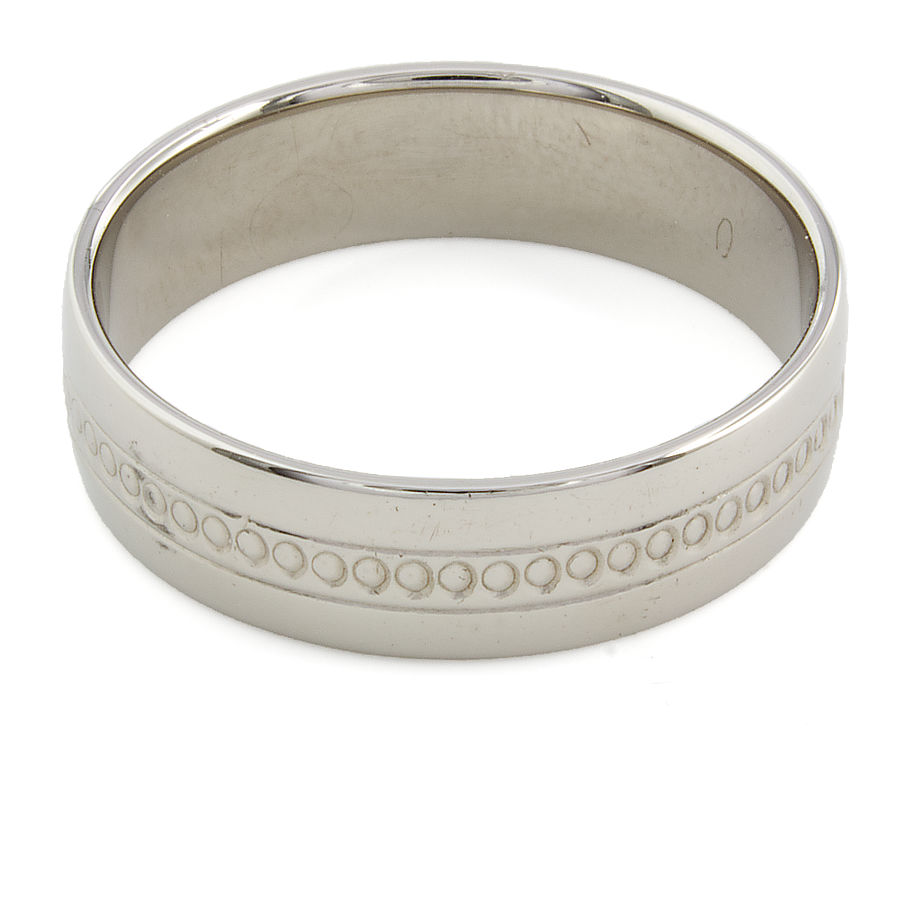 Palladium 500 Wedding Ring size W